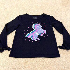 Okie Dokie - Girls Long Sleeve Unicorn Top - Size 4T